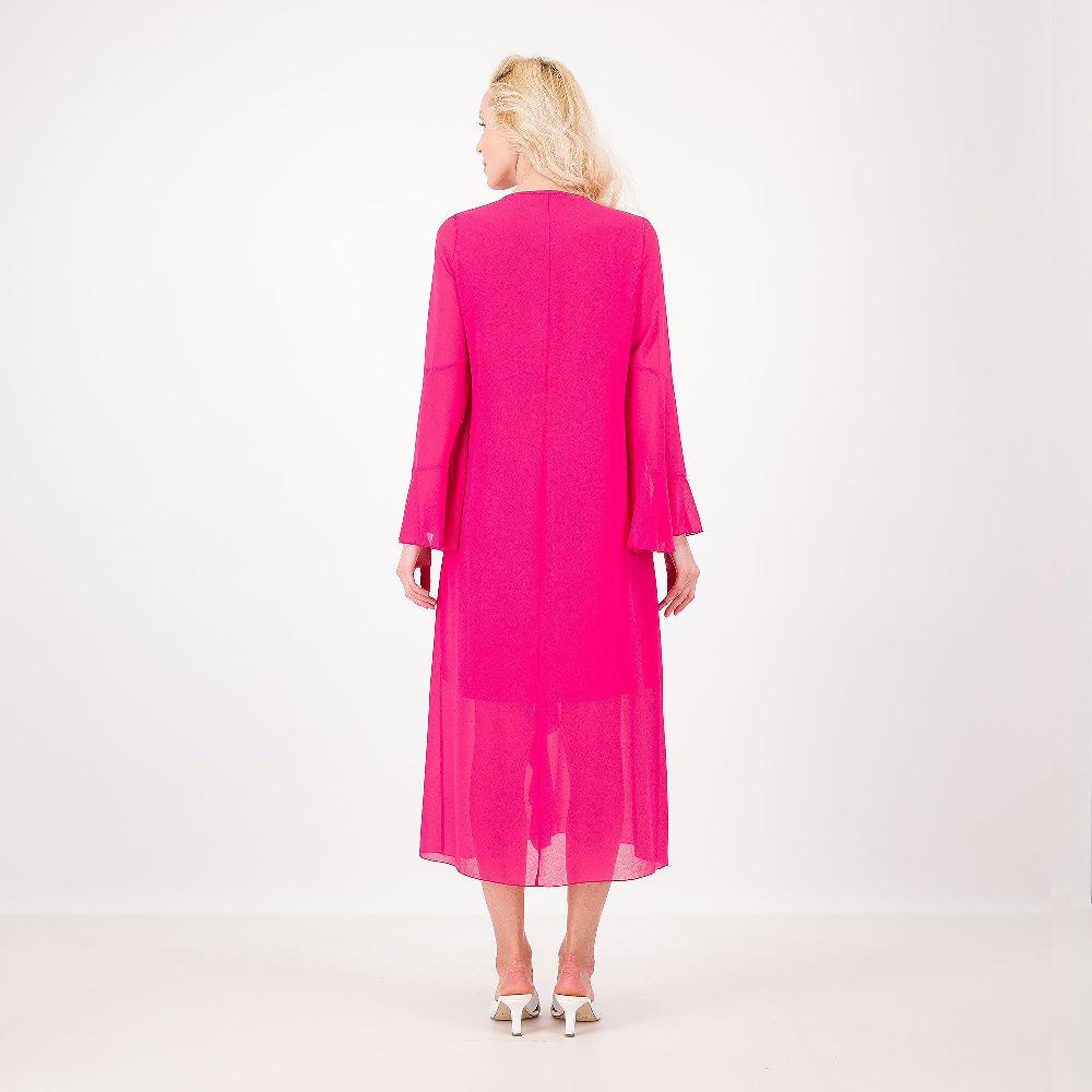QVC Caterina Lancini Abito In Georgette Con Volant