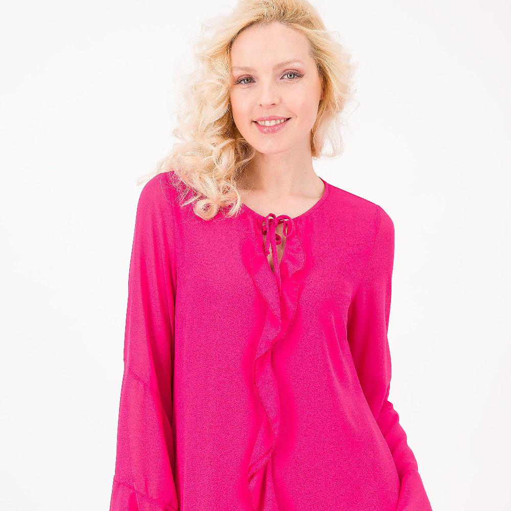 QVC Caterina Lancini Abito In Georgette Con Volant