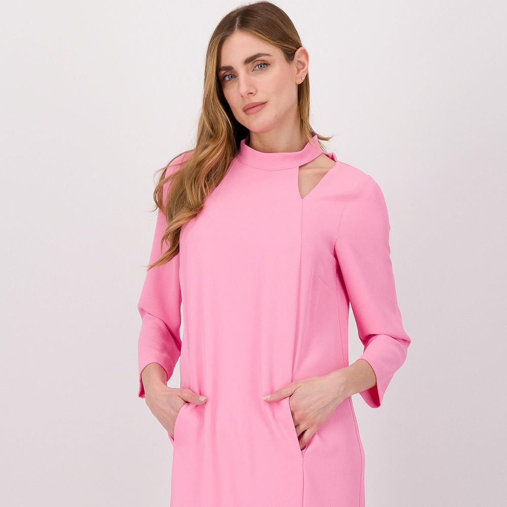QVC Caterina Lancini Abito Midi Con Motivo Cut Out