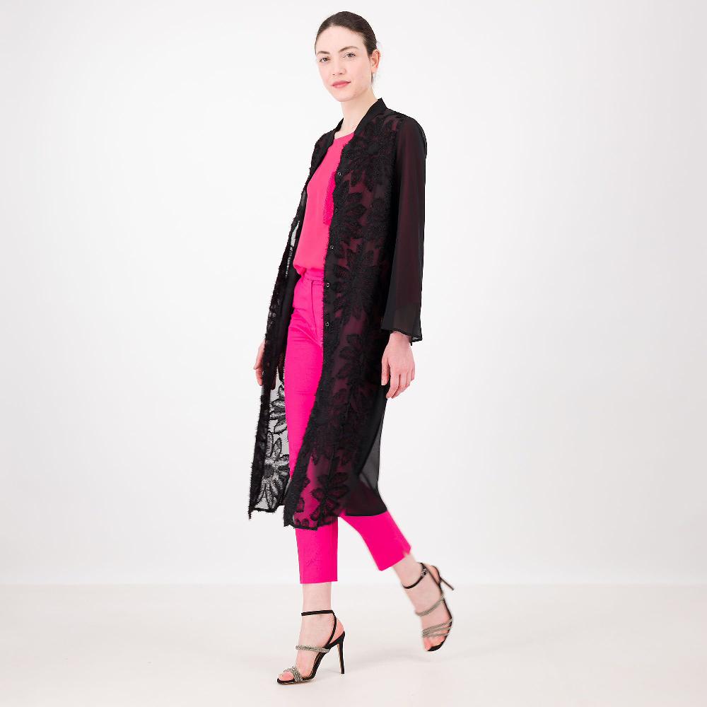 QVC Caterina Lancini Caftano In Jacquard Ricamato