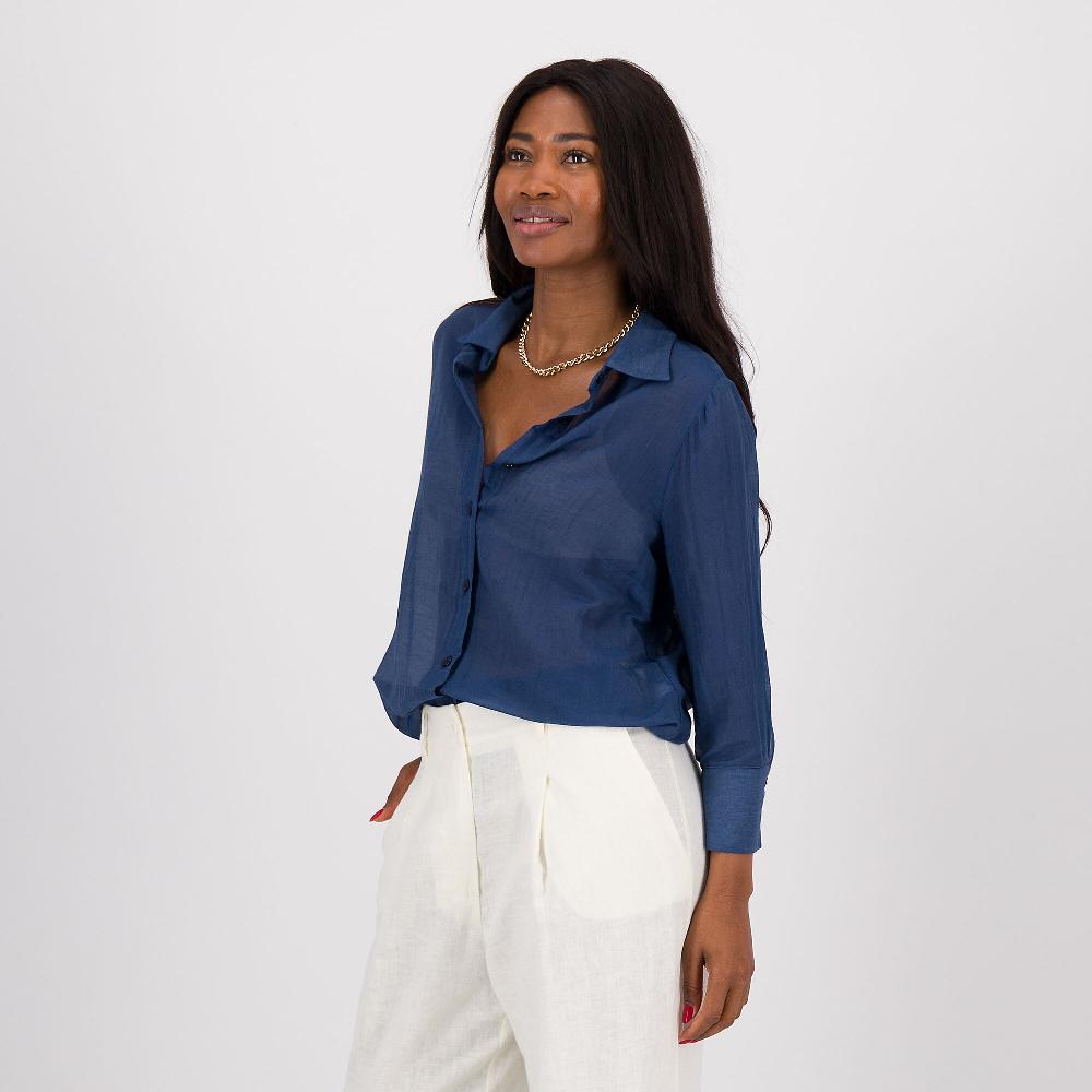 QVC Caterina Lancini Camicia In Cotone E Seta