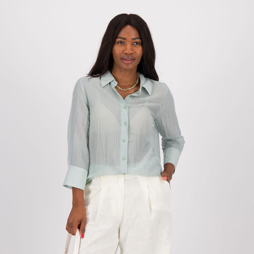 QVC Caterina Lancini Camicia in cotone e seta
