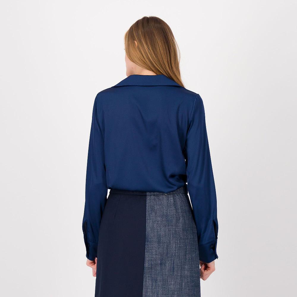 QVC Caterina Lancini Camicia In Raso Con Taschini