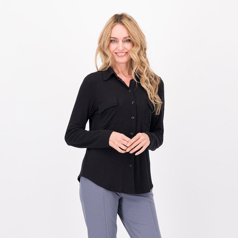 QVC Caterina Lancini Camicia in viscosa e lana