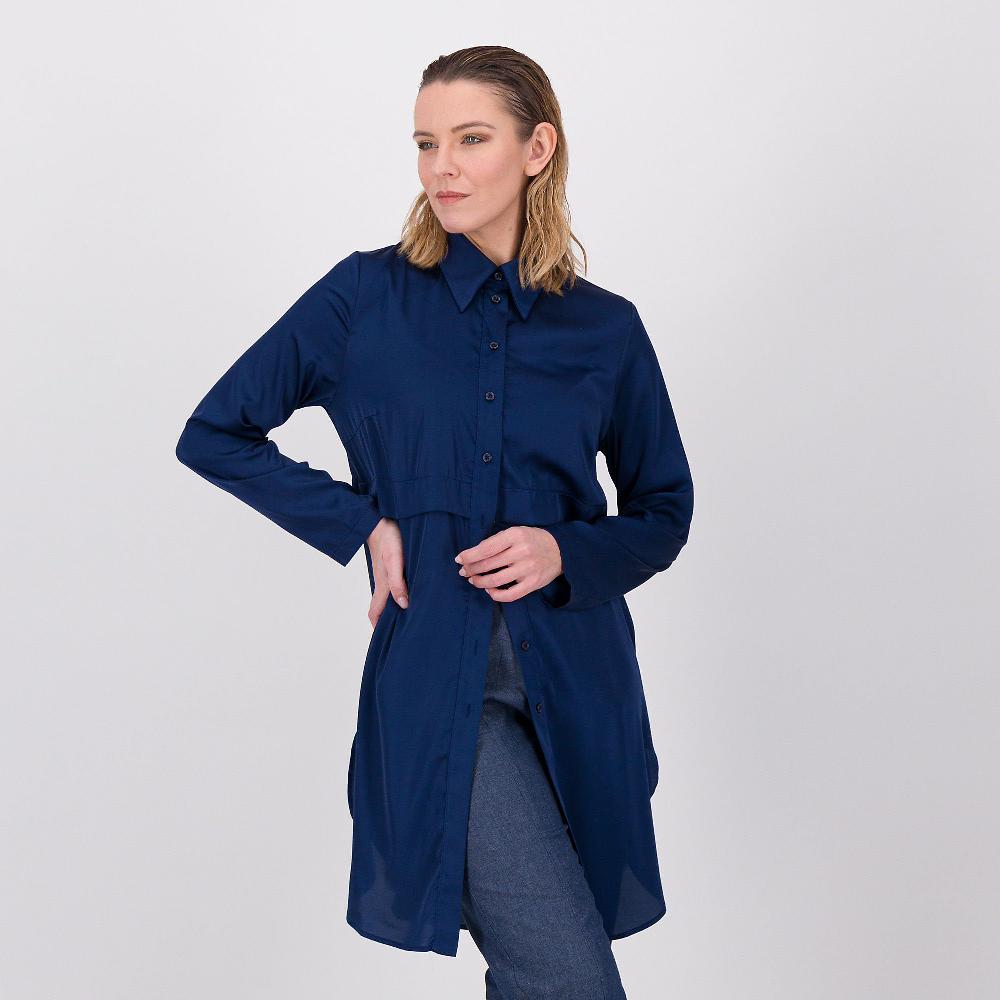 QVC Caterina Lancini Camicia lunga di raso