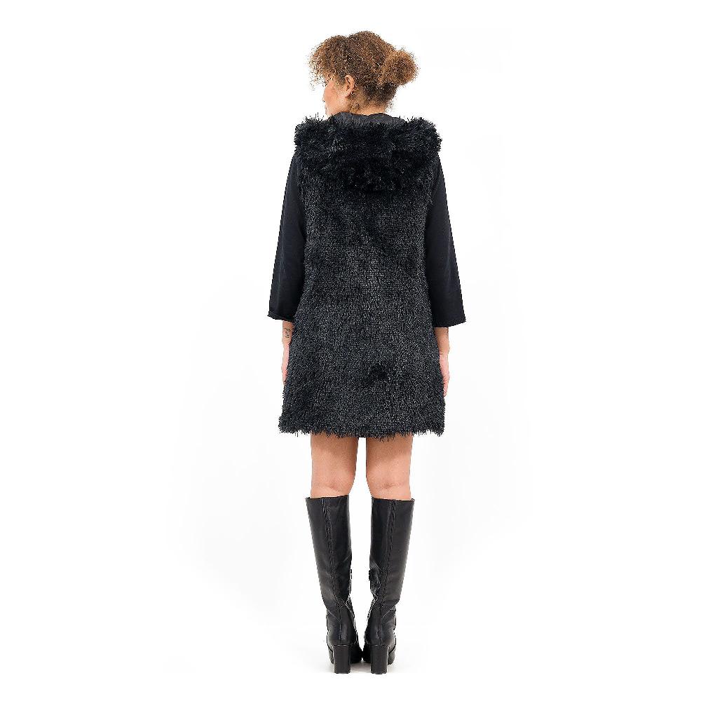 QVC Caterina Lancini Gilet In Teddy Con Cappuccio