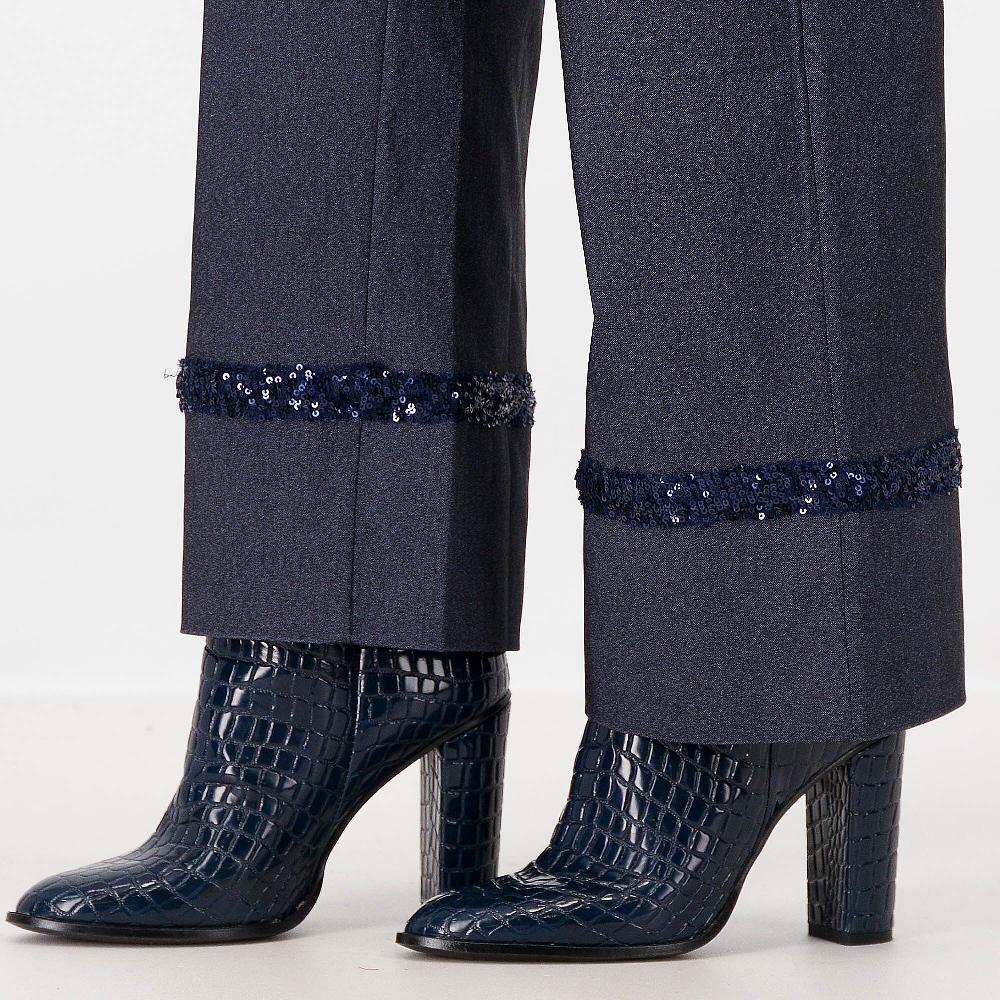 QVC Caterina Lancini Jeans Cropped Con Paillettes