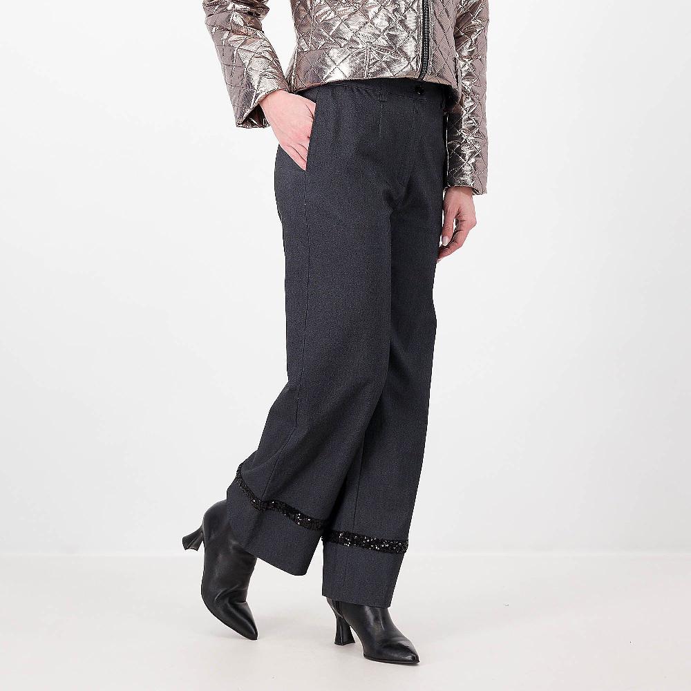 QVC Caterina Lancini Jeans cropped con paillettes