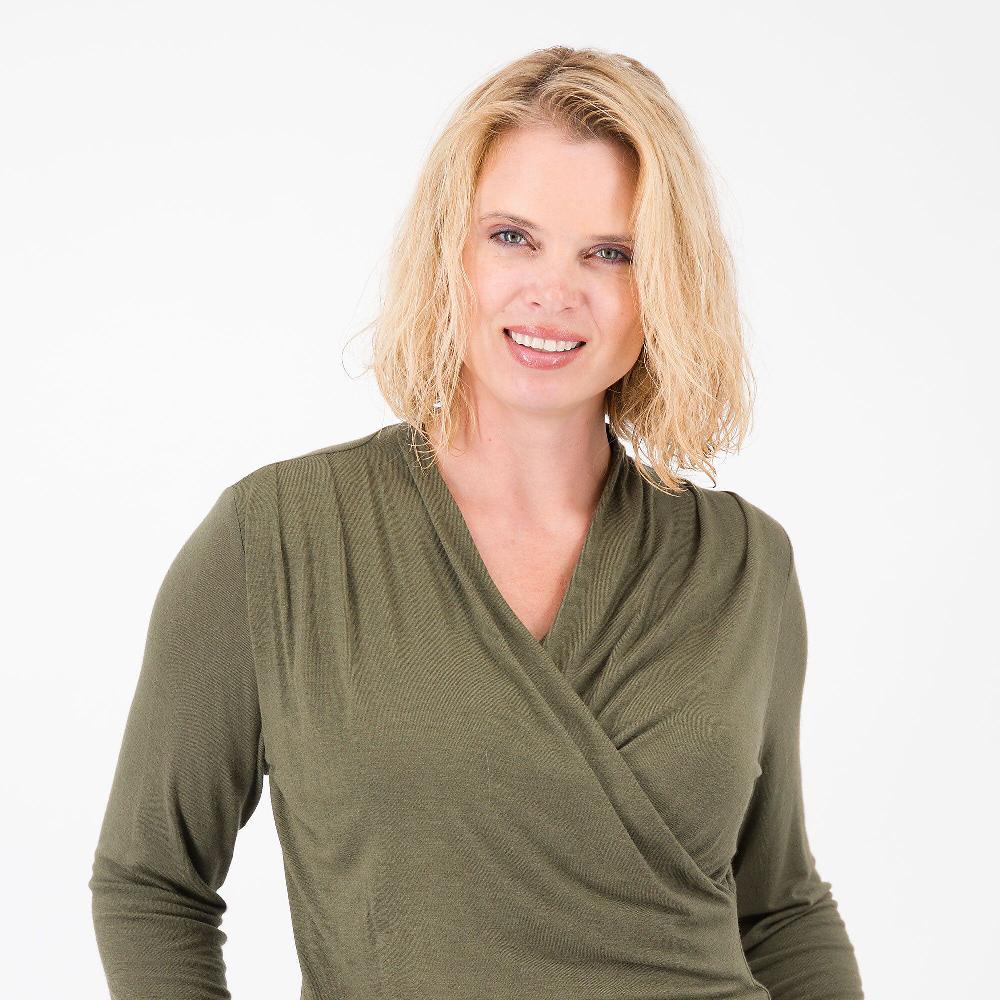 QVC Caterina Lancini Maglia Con Scollo Incrociato