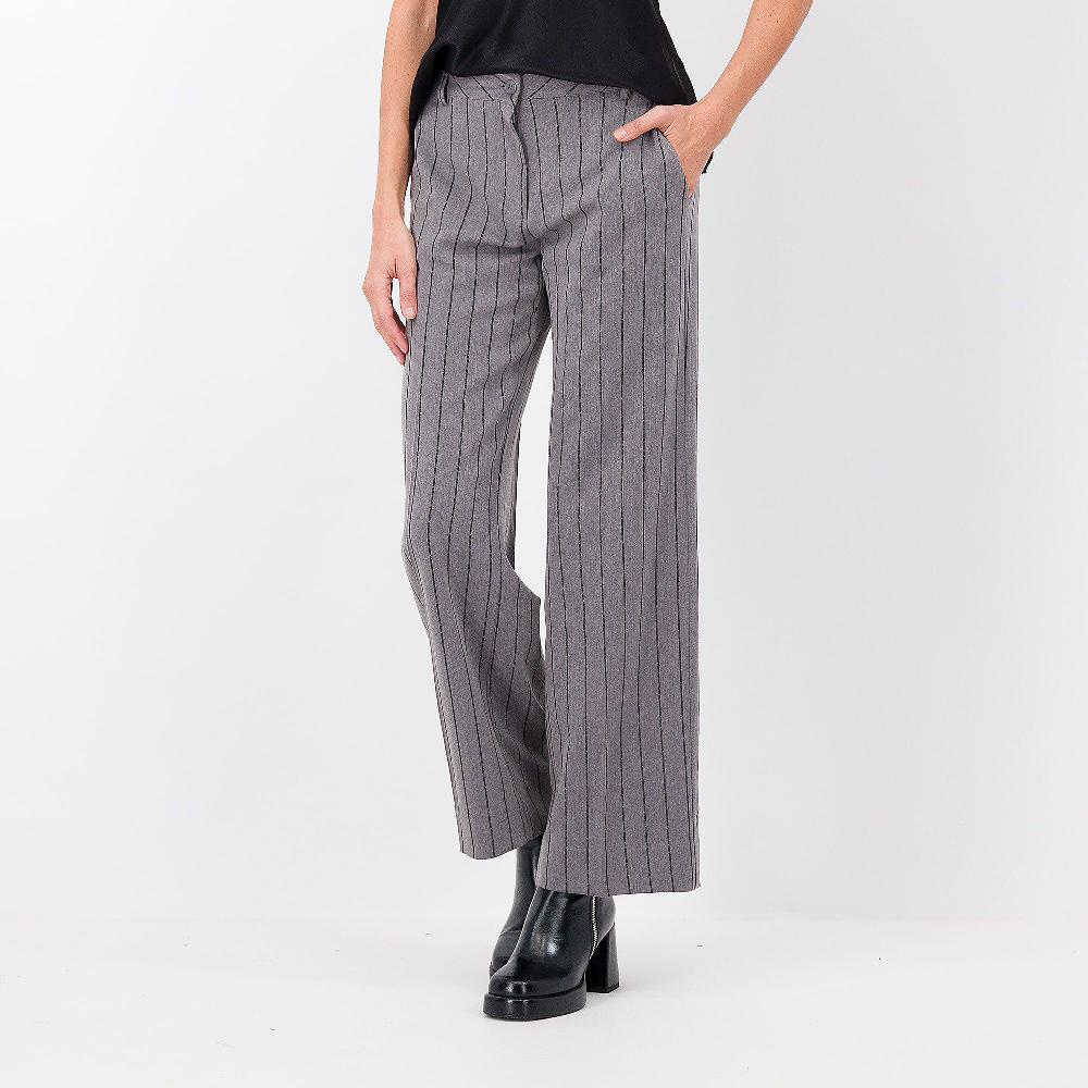 QVC Caterina Lancini Pantaloni in gessato con lamé
