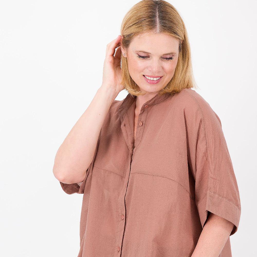 QVC Colour Lab Camicia Ampia In Mussola Di Cotone