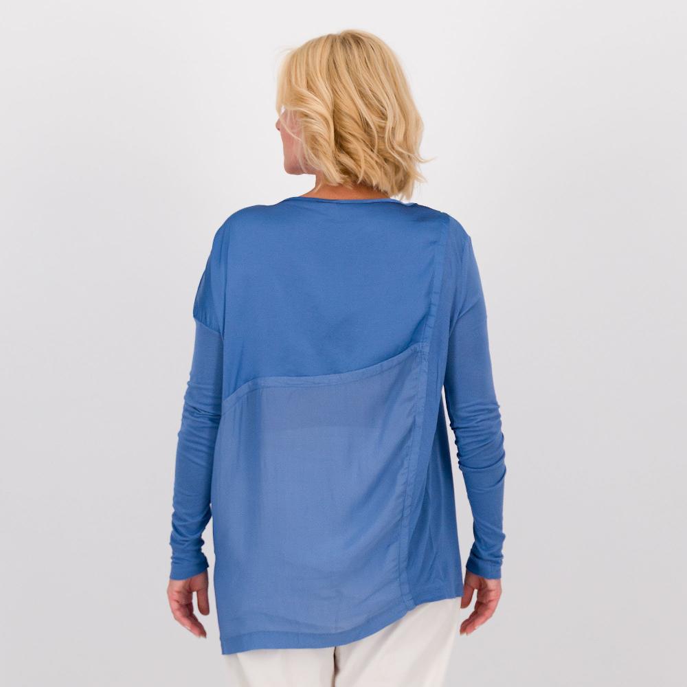 QVC Colour Lab Maglia In Jersey E Raso Di Viscosa
