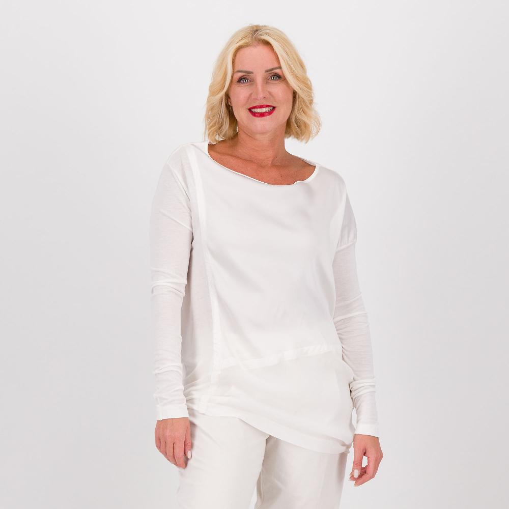 QVC Colour Lab Maglia in jersey e raso di viscosa