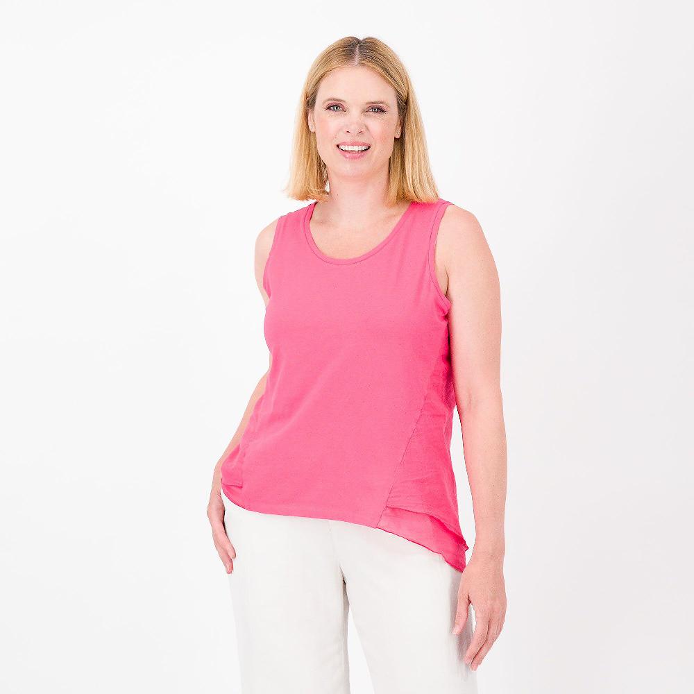 QVC Colour Lab Top smanicato in cotone