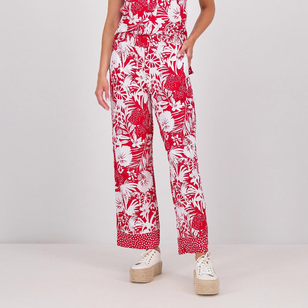 QVC Cuddl Duds Pantaloni fantasia con elastico