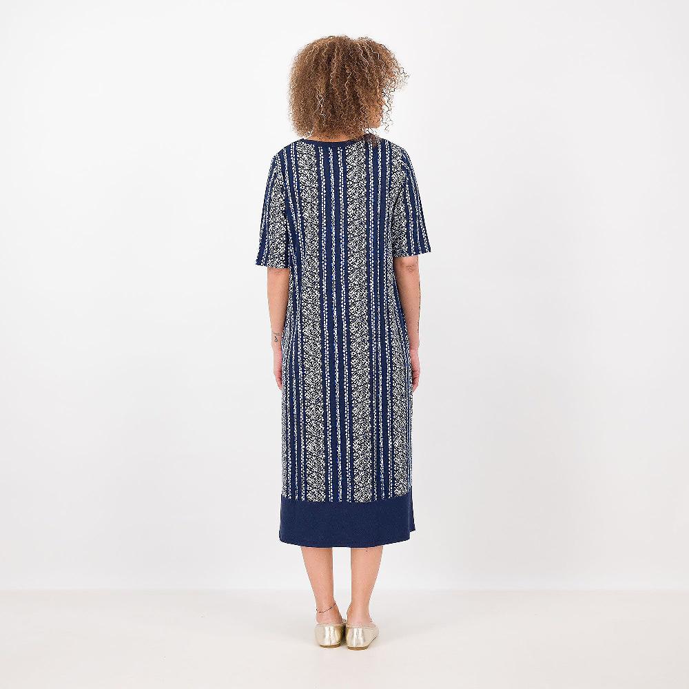 QVC Cuddle Duds Caftano In Jersey Stretch Fantasia