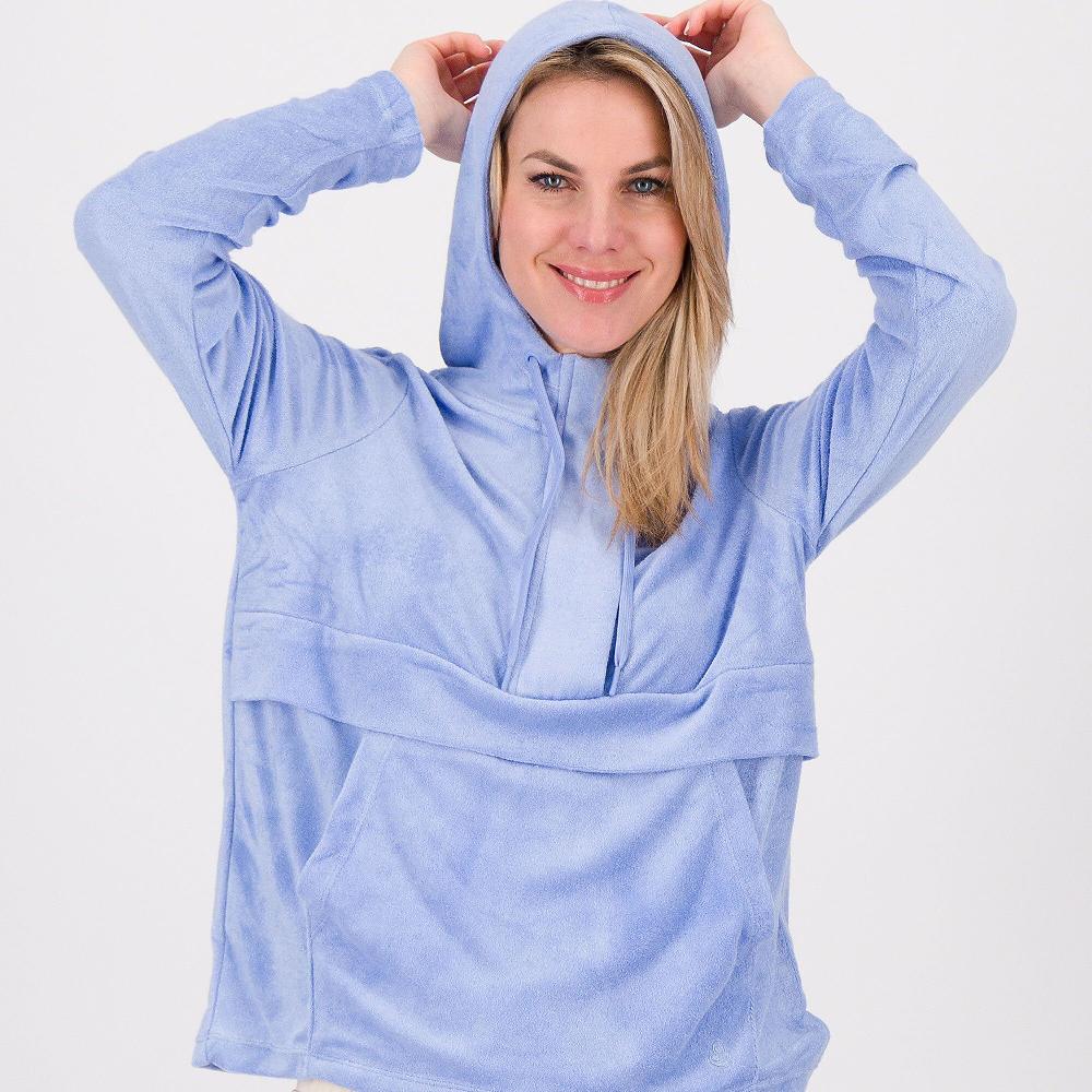 QVC Cuddle Duds Felpa Con Cappuccio E Coulisse