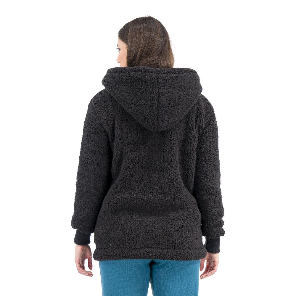 QVC Cuddle Duds Giubbino In Sherpa Con Cappuccio