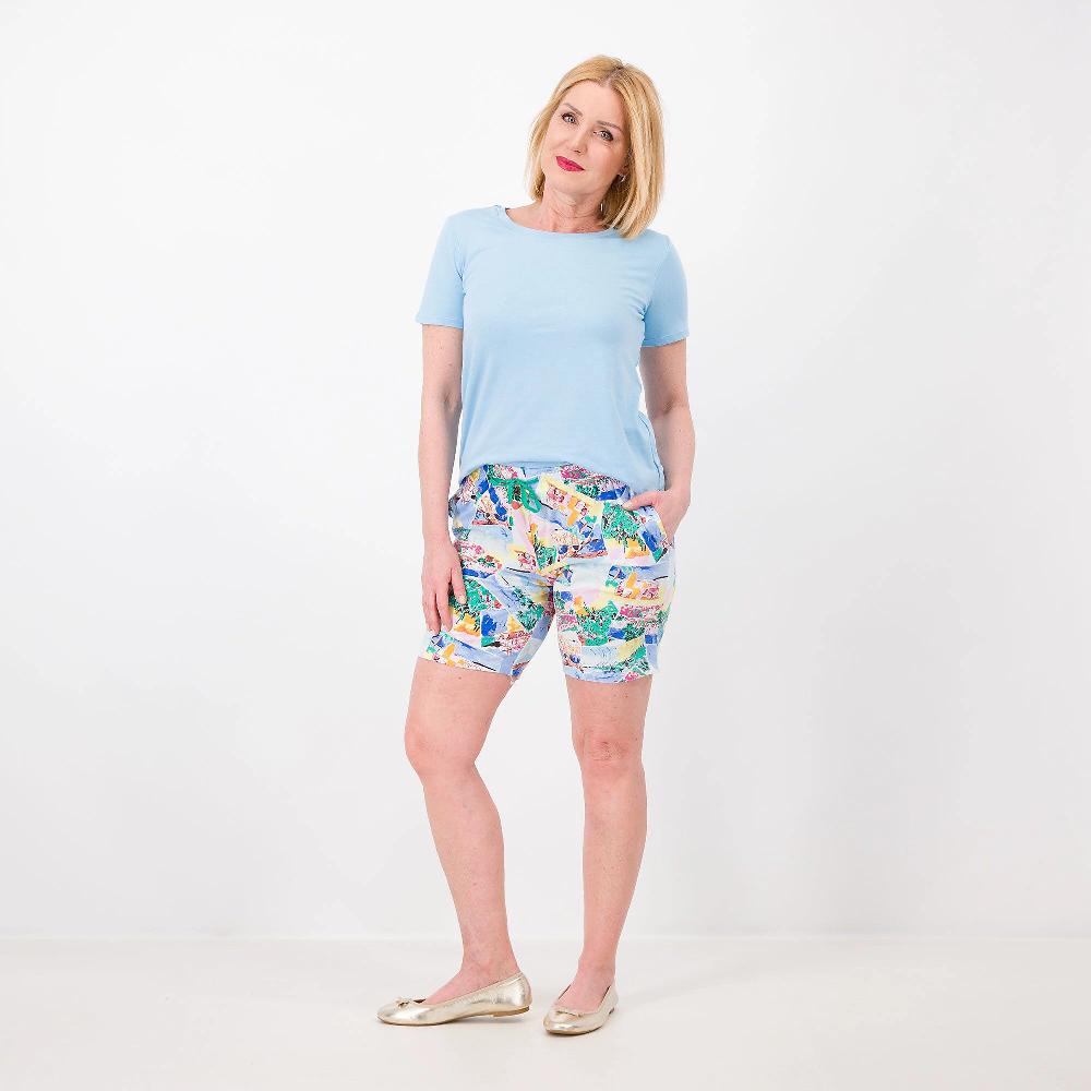 QVC Cuddle Duds Pigiama corto in cotone e viscosa