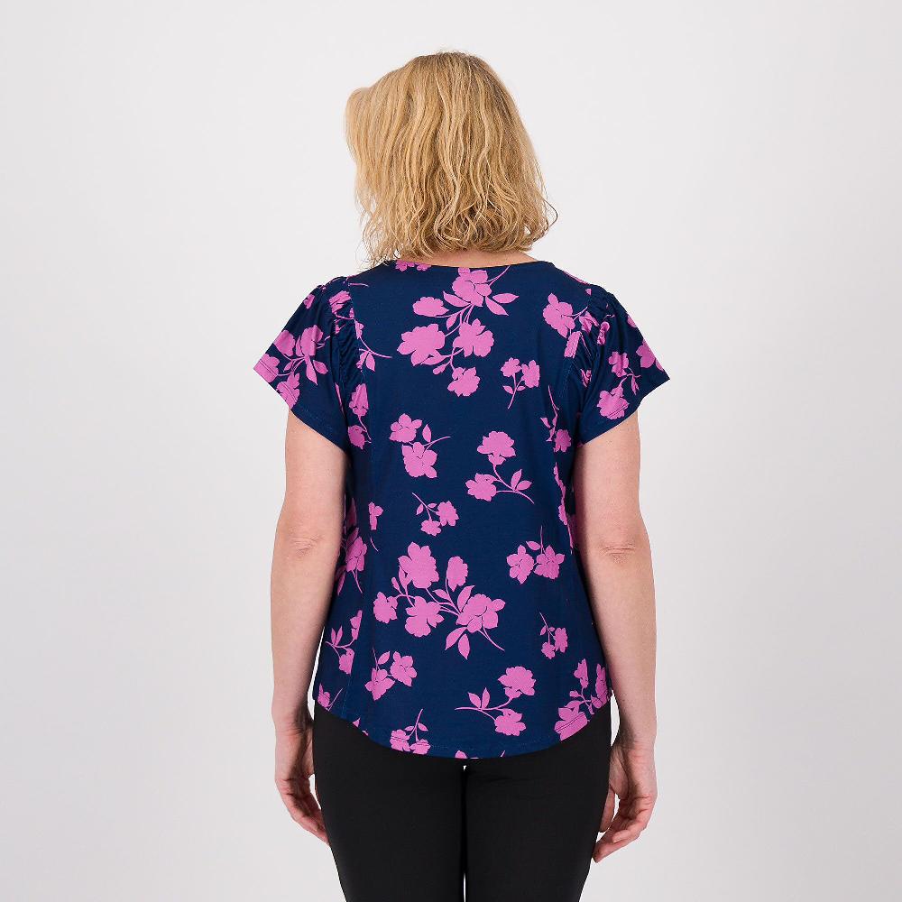 QVC Cuddle Duds T-shirt Con Manica Corta
