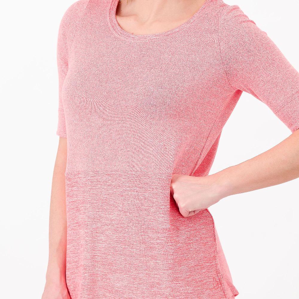 QVC Cuddle Duds T-shirt Con Maniche Al Gomito