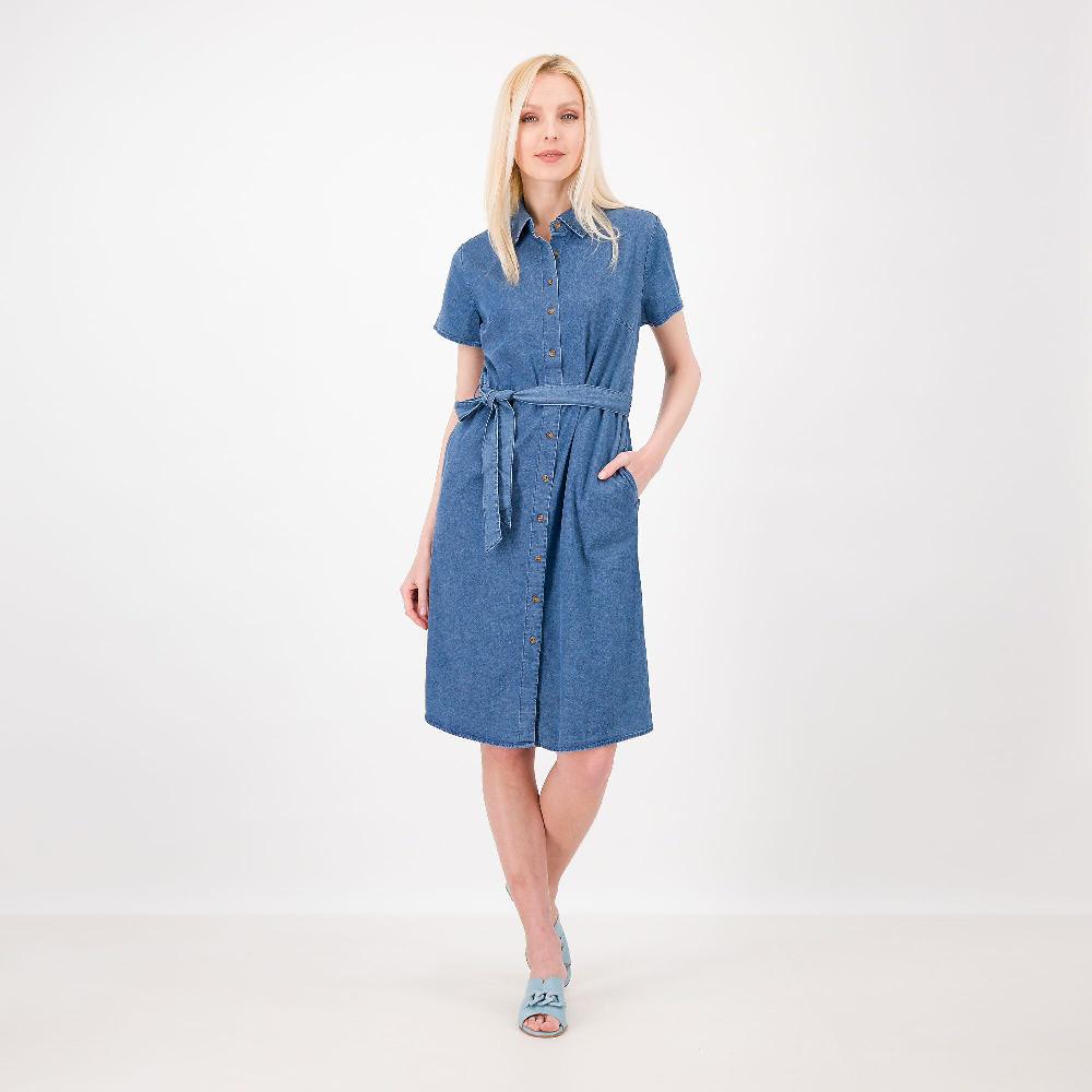 QVC Denim & Co Abito chemisier in denim lyocell