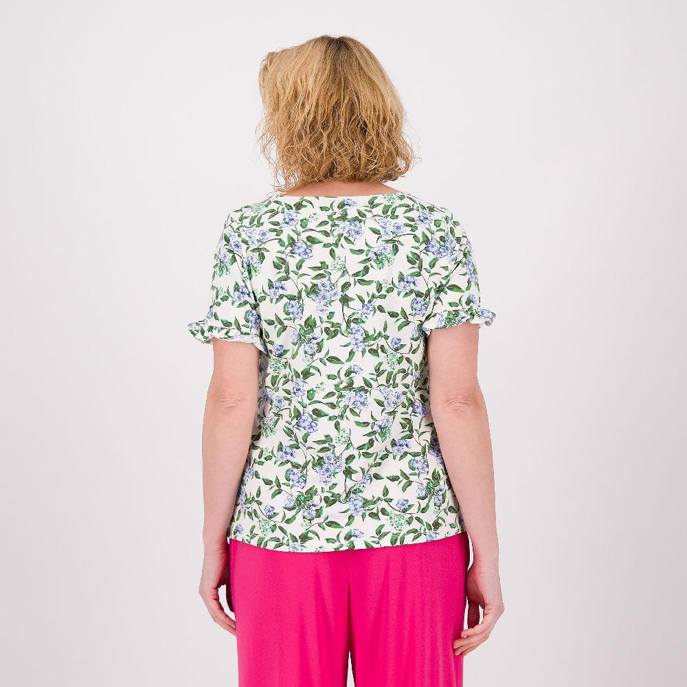 QVC Denim & Co Maglia In Jersey Con Scollo A Barca