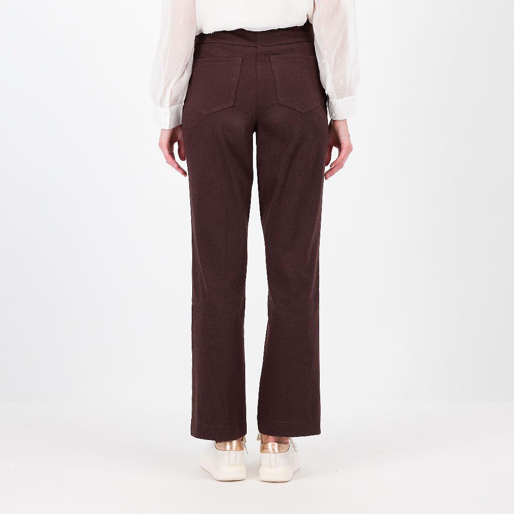 QVC Denim & Co Pantaloni A Zampetta In Twill Stretch