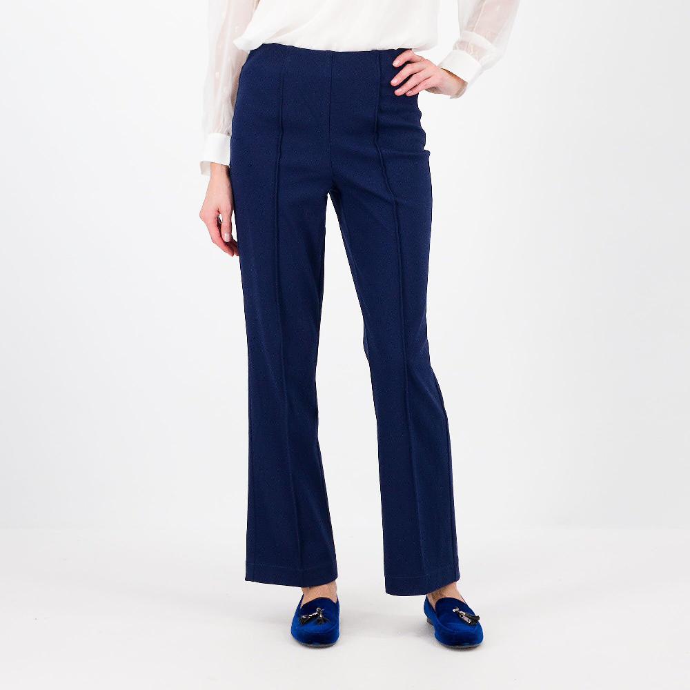 QVC Denim & Co Pantaloni a zampetta in twill stretch