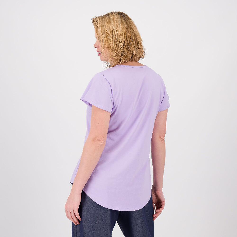 QVC Denim & Co T-shirt In Jersey Di Cotone E Viscosa