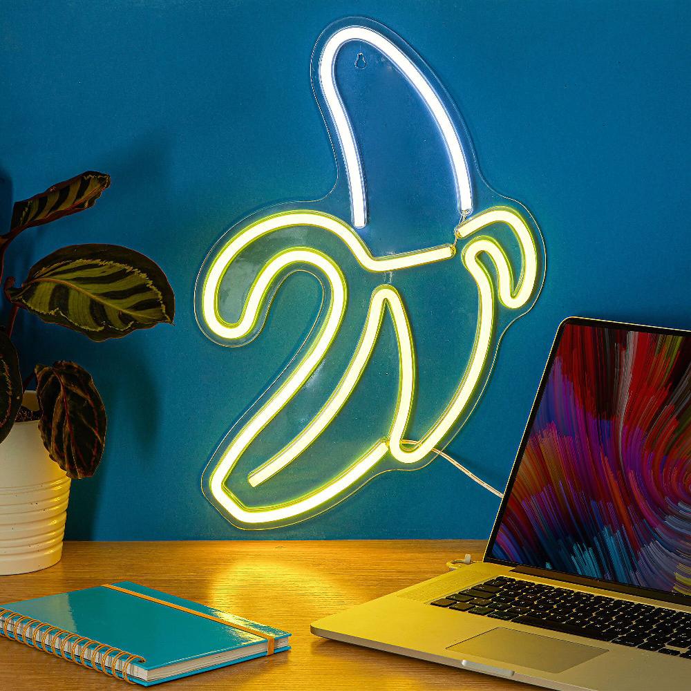 QVC Dmail Luce USB banana effetto neon