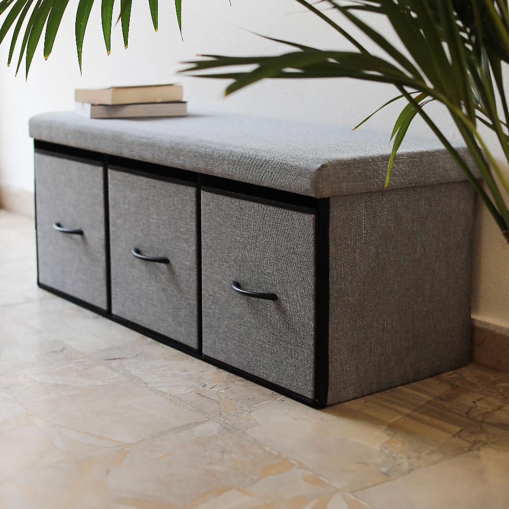 QVC Dmail pouf con 3 cassetti