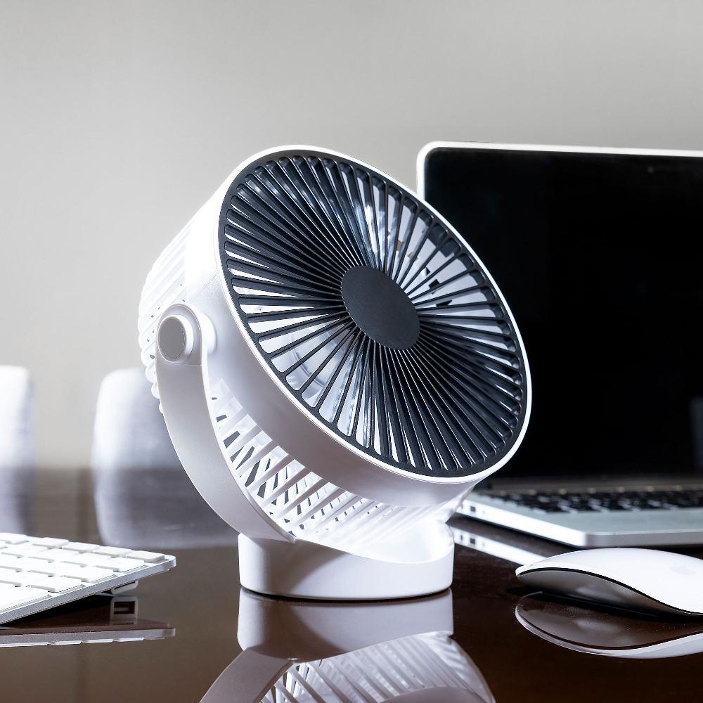 QVC Dmail VENTILATORE RICARICABILE DA TAVOLO