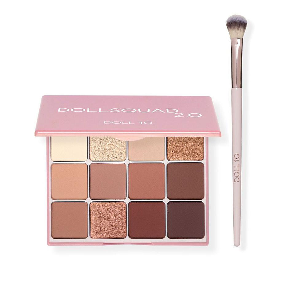 QVC Doll10 Doll Squad Palette 12 ombretti+pennello