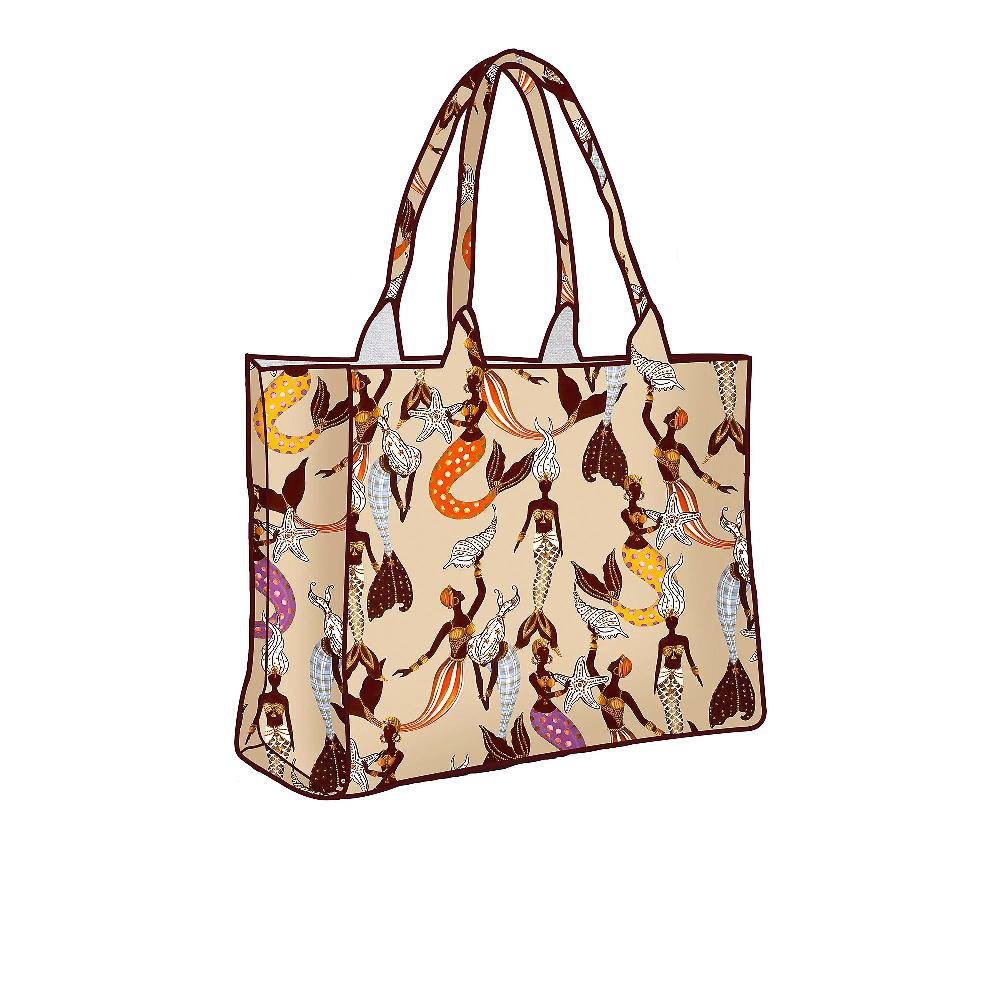 QVC Dondi Home Borsa mare in microspugna fantasia