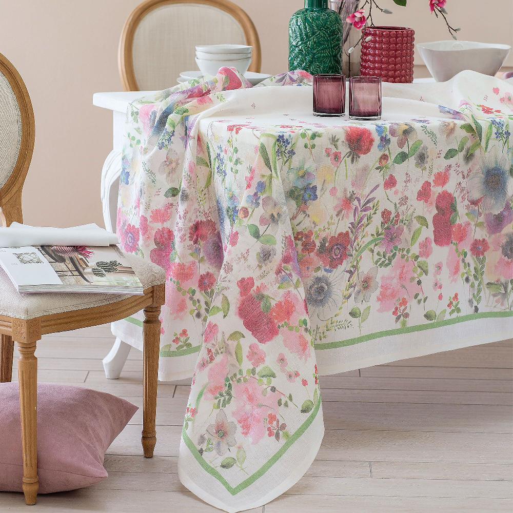 QVC Dondi Home Tovaglia Garden 100% cotone 2 misure
