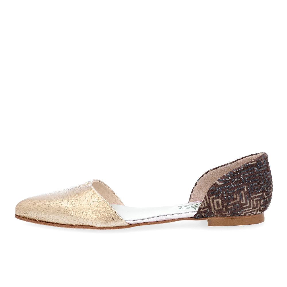 QVC Ebarrito Ballerine In Pelle Patchwork