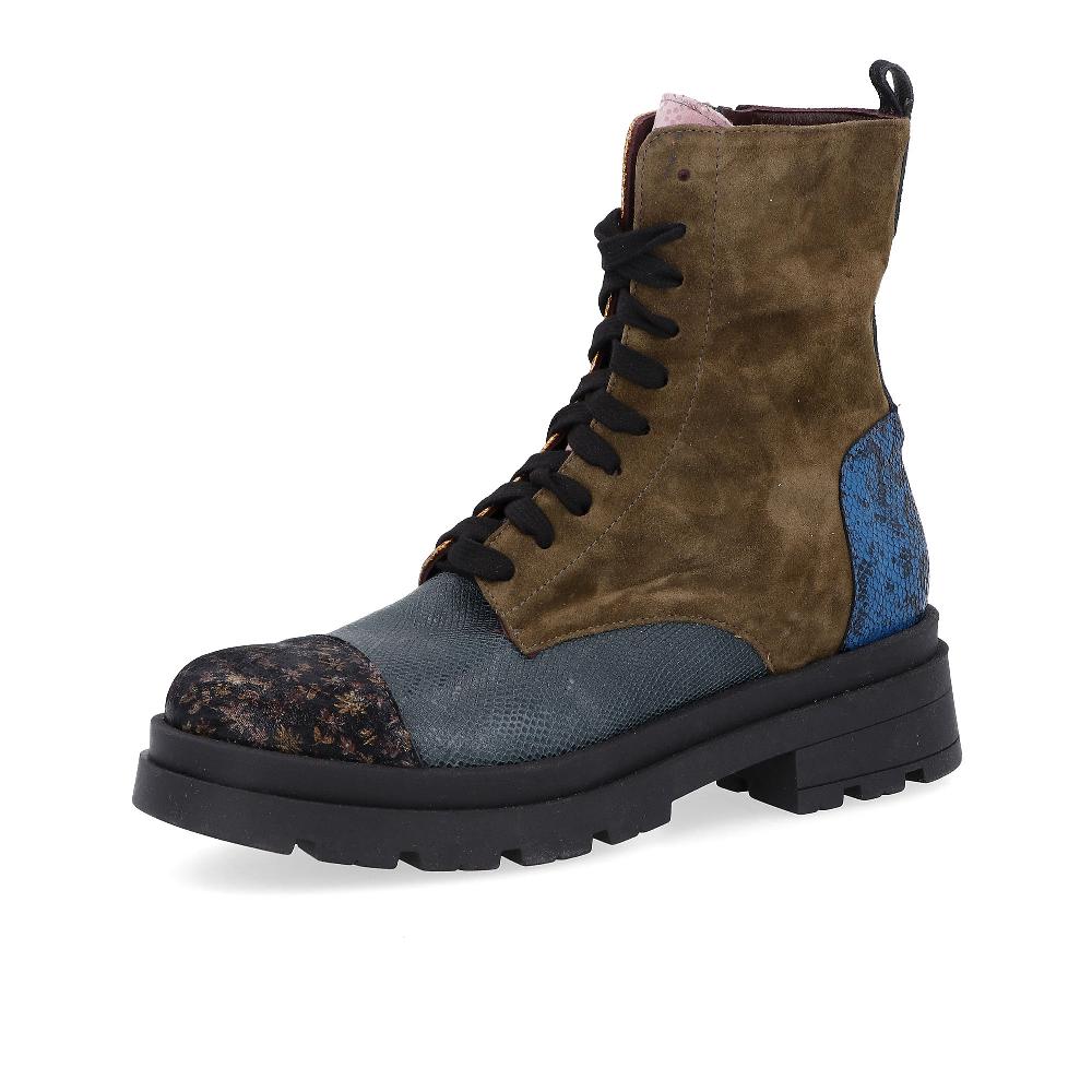 QVC Ebarrito Biker in pelle con tacco 5 cm