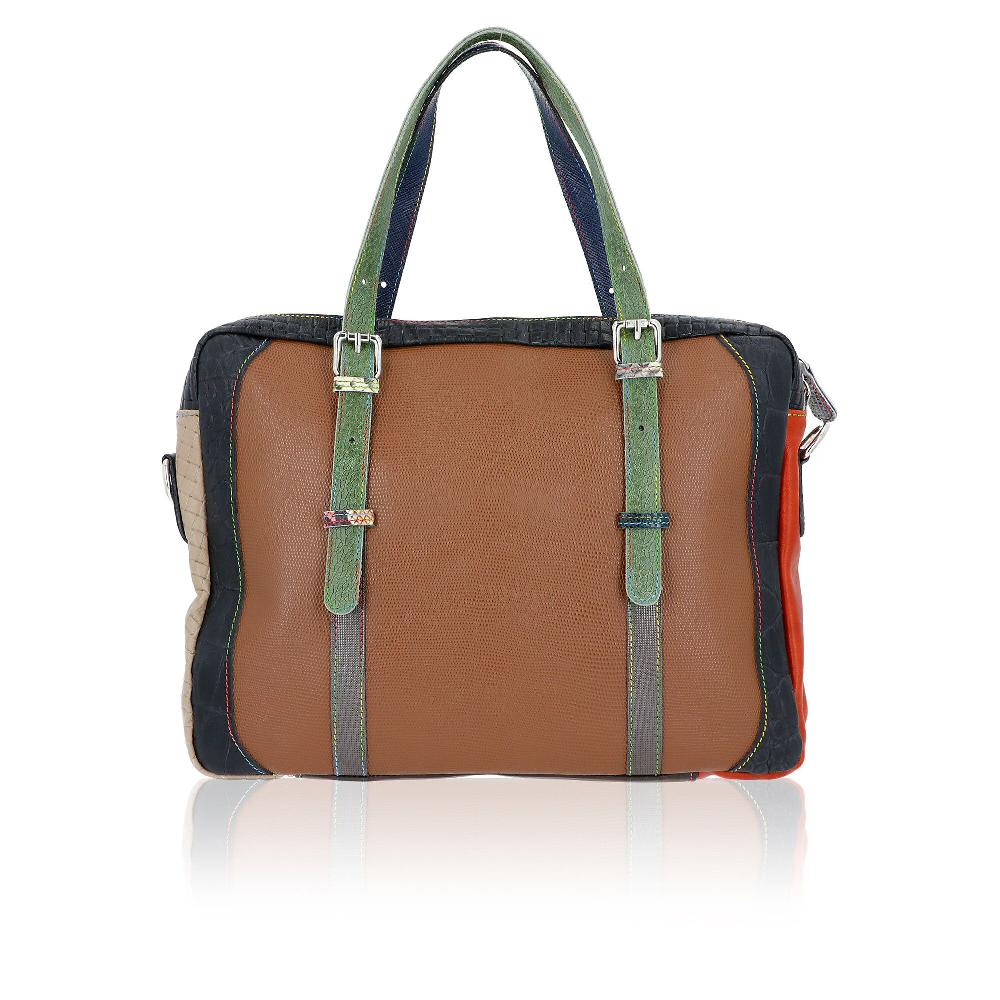 QVC Ebarrito Borsa A Cartella Con Tracolla