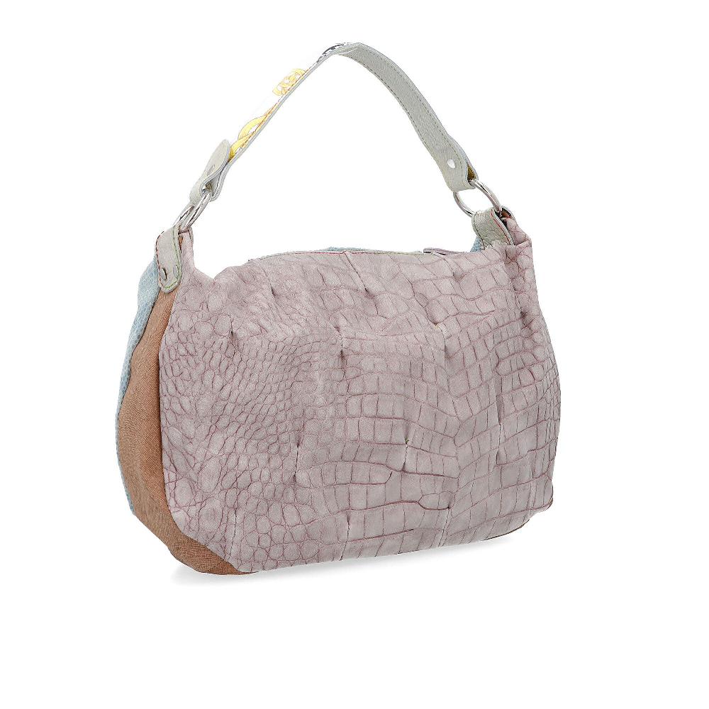 QVC Ebarrito Borsa A Tracolla In Pelle Patchwork
