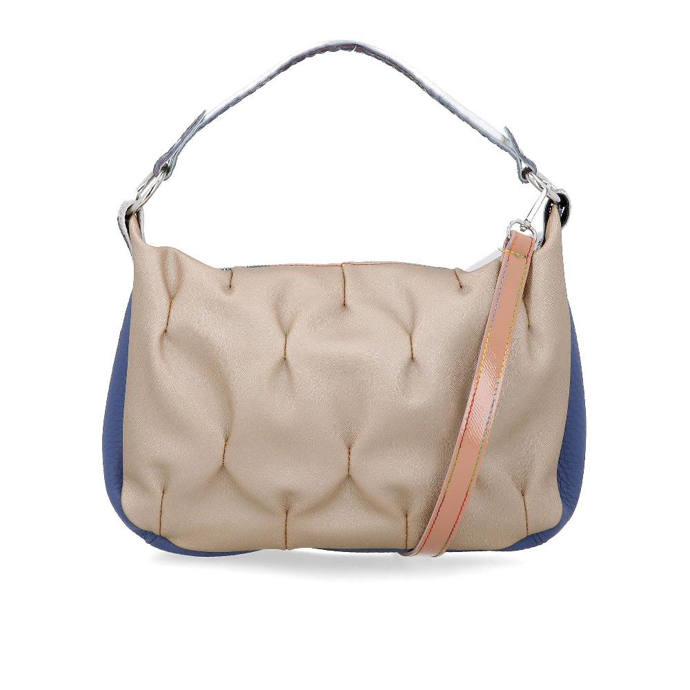 QVC Ebarrito Borsa a tracolla in pelle patchwork