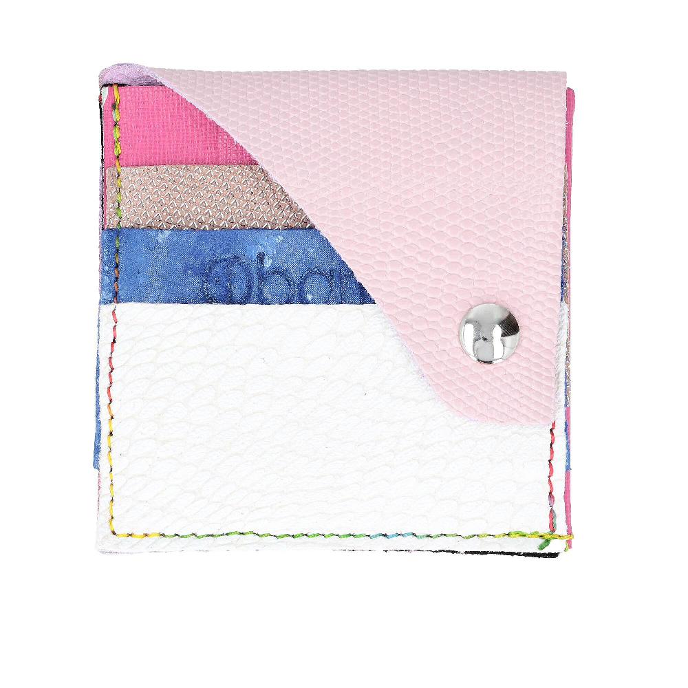 QVC Ebarrito Portacarte In Pelle Patchwork