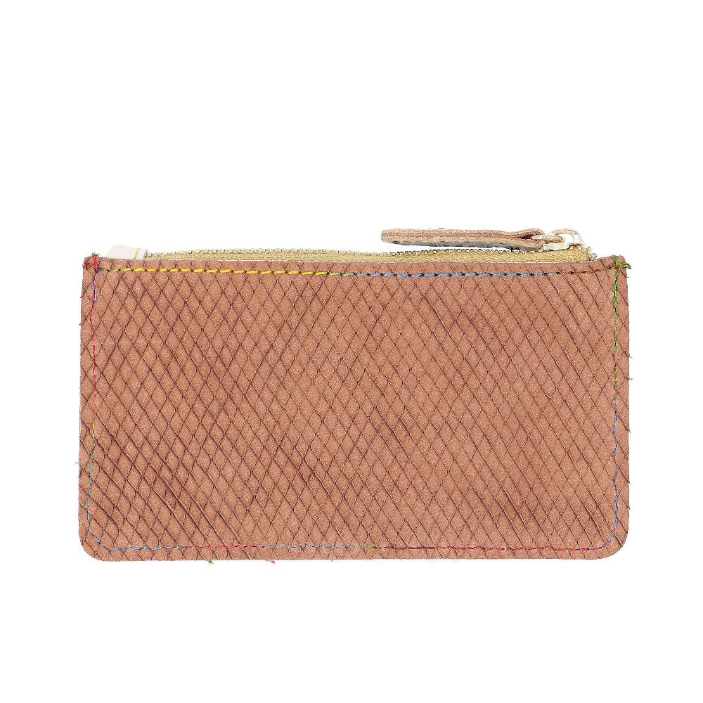 QVC Ebarrito Portacarte In Pelle Patchwork Con Zip