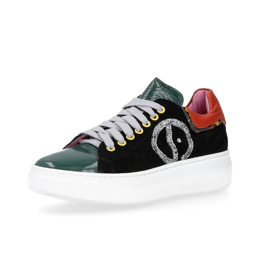 QVC Ebarrito Sneaker in pelle con logo in rilievo