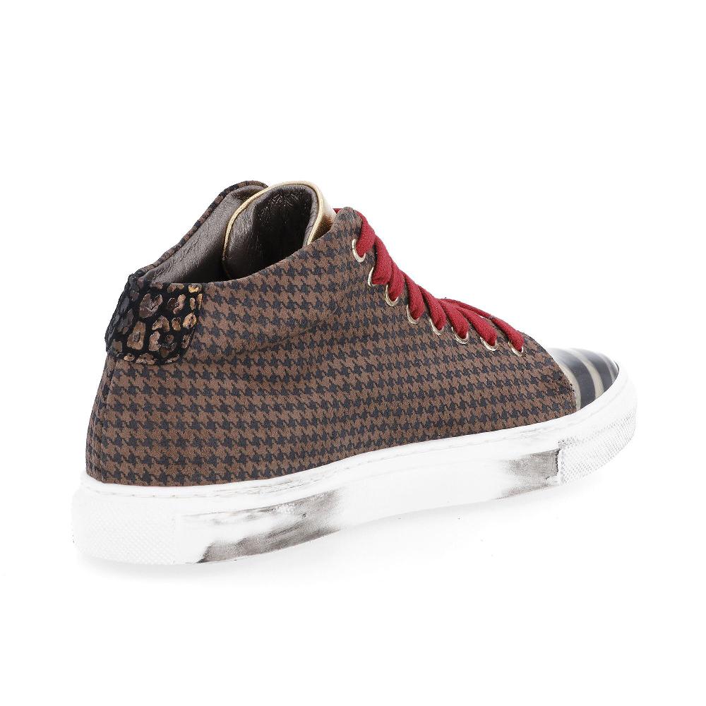 QVC Ebarrito Sneaker Stringate In Pelle Patchwork