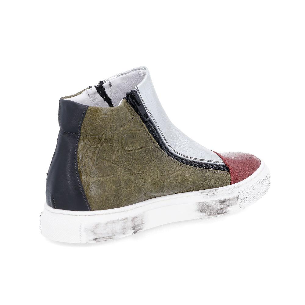 QVC Ebarrito Sneakers In Pelle Con Doppia Zip