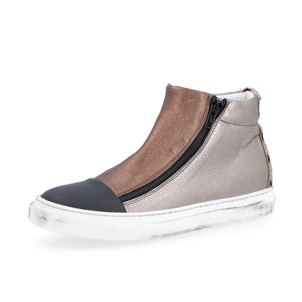 QVC Ebarrito Sneakers in pelle con doppia zip