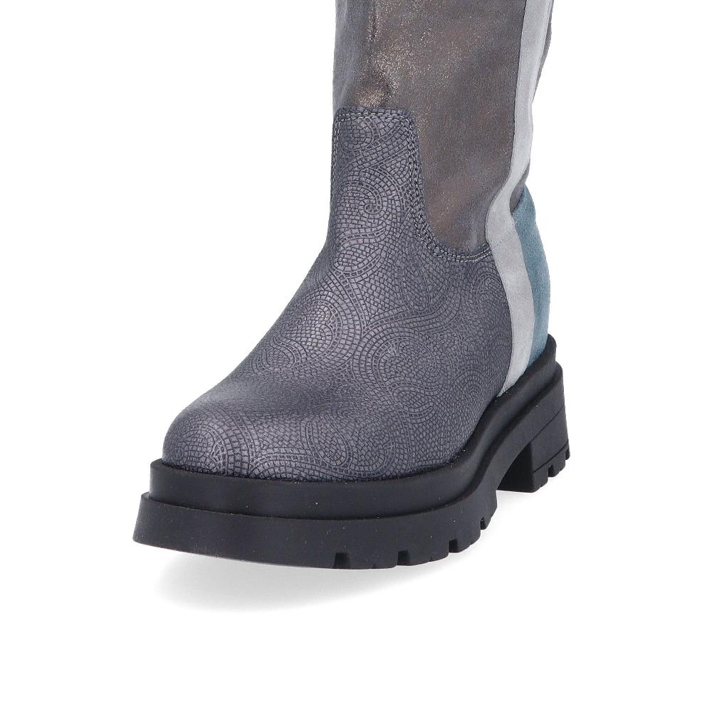 QVC Ebarrito Stivali Alti In Pelle Con Tacco 5 Cm