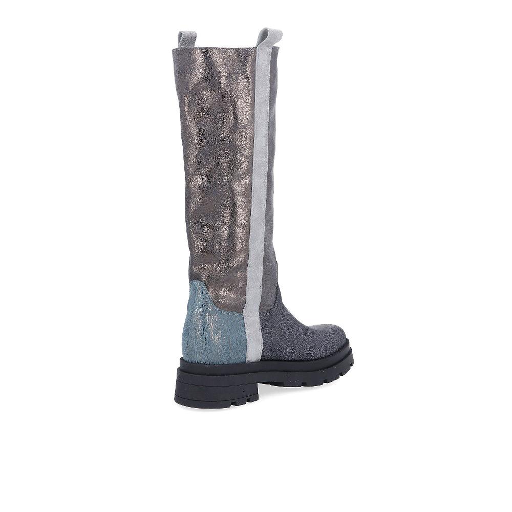 QVC Ebarrito Stivali Alti In Pelle Con Tacco 5 Cm