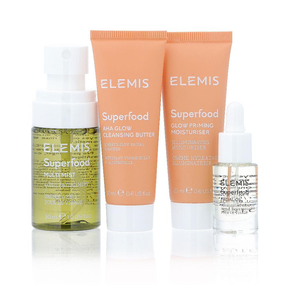 QVC Elemis Kit Superfood balsamo +crema+olio+spray